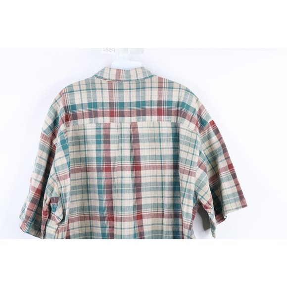 L.L. Bean Shirts Vintage 9s Ll Bean Mens Xlt Linen Blend